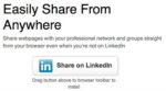 LinkedIn Tools Sharing Bookmarklet